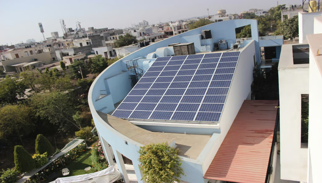 Jaipur , Rajasthan solar panel installed