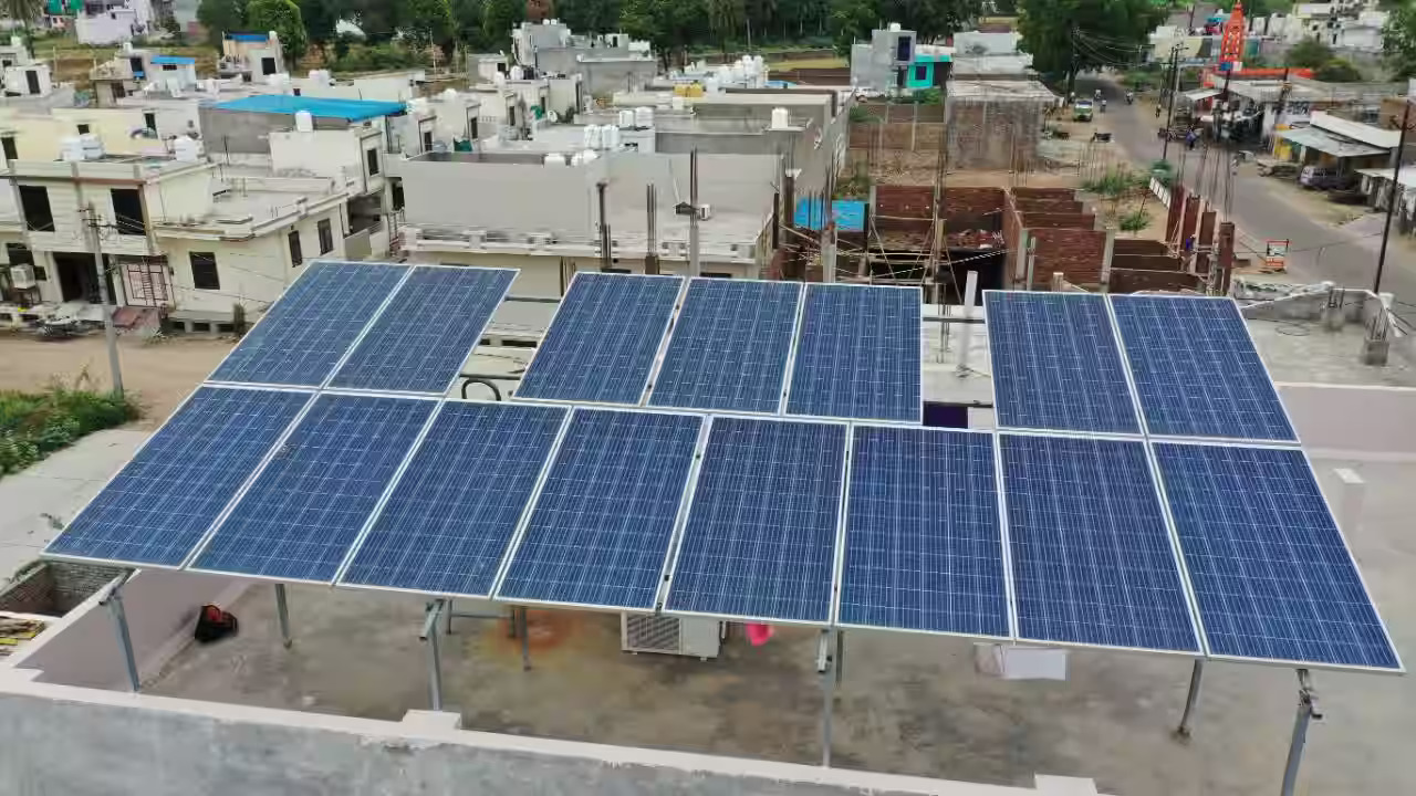 Kota , Rajasthan solar panel installed